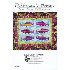 Love Quilts Pattern -Fisherman's Dream Paper-pieced Wall Hanging